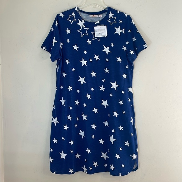 Quacker Factory Dresses & Skirts - NWT. Quacker Factory by Jeanne Bice Medium Beaded Star Shift Dress with Pockets.